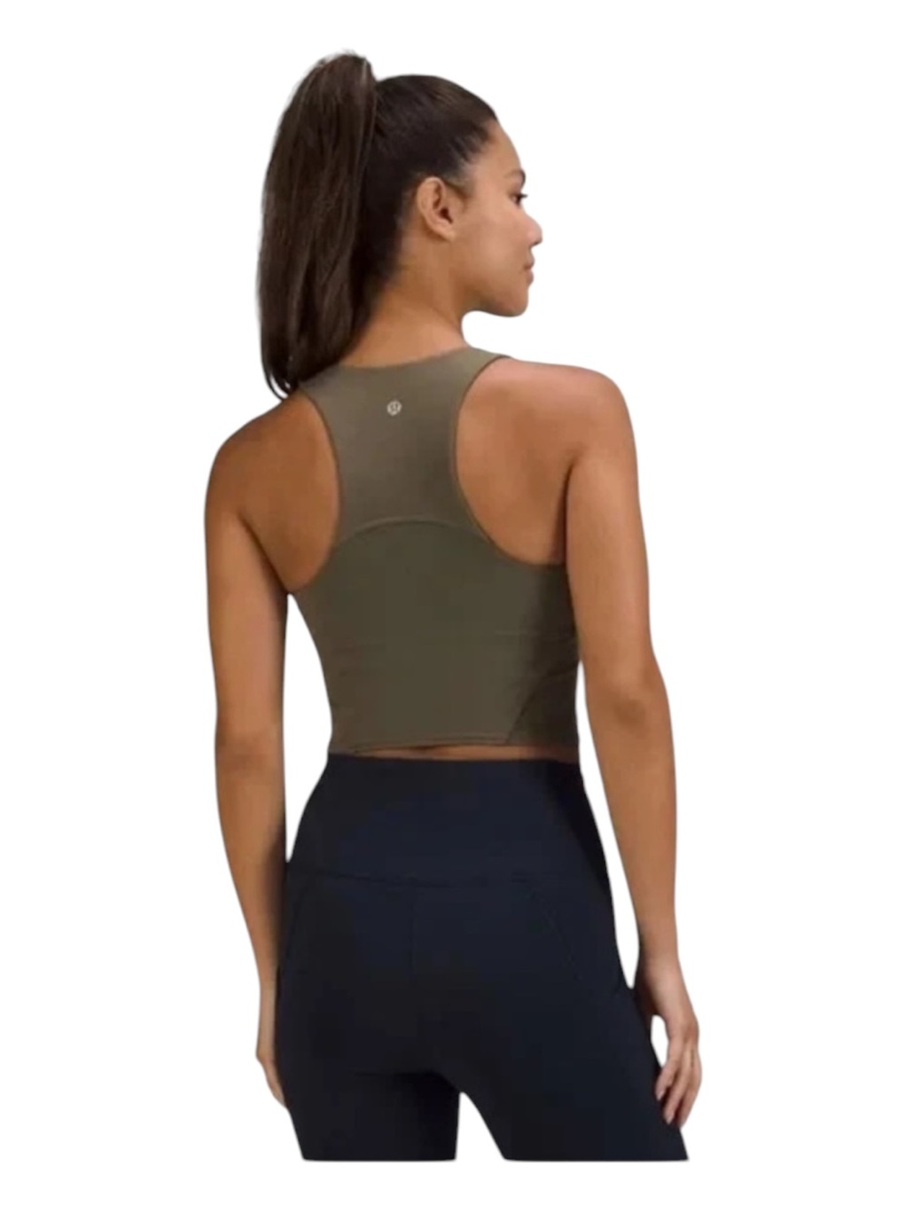 Lululemon Wunder Train Racerback Tank Olive Green Size 8